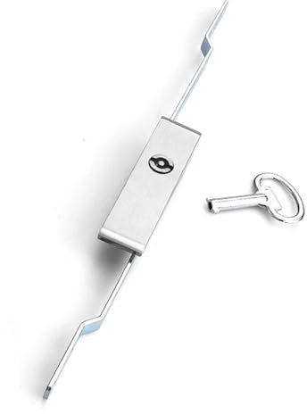 Cerradura de gabinete de tres puntos de acero inoxidable Cerraduras de gabinete de control de gabinete de distribución de equipos eléctricos(3sets-with key-821-1)