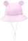 SEYUFN Baby Sonnenhut Mädchen UV Schutz 50 Mütze Kinder Jungen Sommer Bärenohr Hut Kleinkind Unisex Verstellbarem Bindebändern Fischerhut (DE/NL/SE/PL, Alter, 6 Monate, 12 Monate, Rosa)