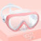 Kinder Taucherbrille 180° Panorama Kind Schnorchelmaske, Anti Nebel Tauchmaske gehärtetes Glas Schwimmmaske Junge Silikon Tauchermaske Mädchen Schwimmbrille mit Nasenabdeckung 4-16 (Blassrosa)