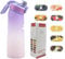 BOPELMALLS Air Water Bottle with 7 Flavour Pods,700ml Drinking Bottles BPA Free Scented 0 Sugar Calorie,Leak Proof Water Bottle with Straw for Gym,School,Office and Travel (Purple Pink)