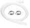 1 collier de serrage de 63,5 cm pour tuyau de piscine Intex de 32 mm, pour raccord de pompe et filtre de 1 5 m (1 tuyau et 2 clips)