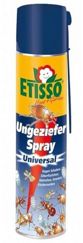HEIMWERT Insektenspray Akut gegen Ungeziefer – Sofortige Wirkung mit Langzeitschutz gegen Ameisen, Mücken, Fliegen, Silberfische, Spinnen uvam - Spray Mittel für Wohnung + Garten 600 ml