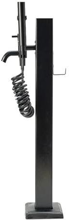 Fontana quadrata verticale in acciaio inox 304, con fontana decorativa da giardino, per irrigazione e lavaggio auto, 66 x 12 x 12 cm