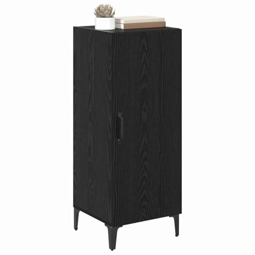 vidaXL Sideboard Black oak 34.5 x 34 x 90 cm Engineered wood, Living Room Storage, Contemporary Shelving Unit, Rectangular Wooden Sideboard, Functional Design for Modern Furniture