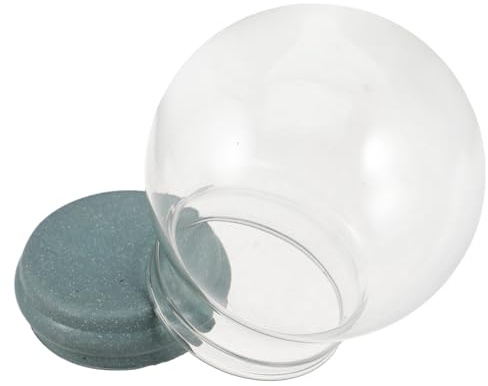 FONDOTIN Kit de Fabrication de Boule à Neige, Globe de Neige en Verre avec Bouchon, Pot Rempli d’Eau, Décoration Intérieure Noël