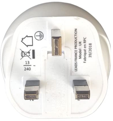Adaptateur De Voyage France Vers Grande Bretagne GB / Angleterre / UK - Gamme Bulle- BB0165 - LTE Design - Leach Travel Europe