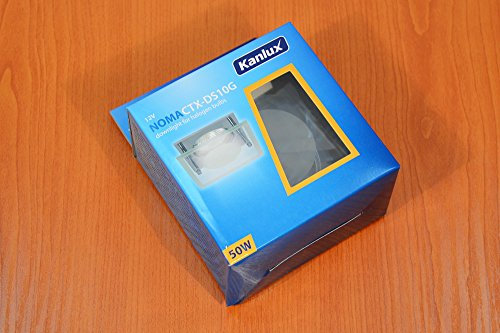 4 x para foco empotrable (Foco de Techo Downlight Marco cuadrado cromo cristal