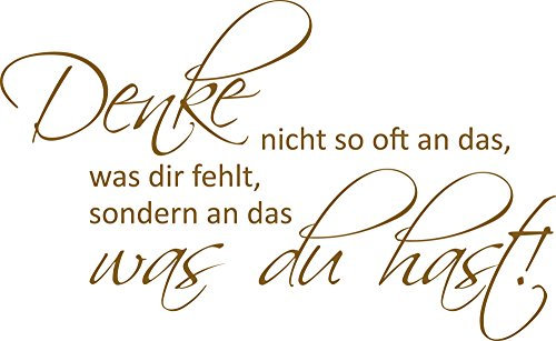 GRAZDesign Wandtattoo Sprüche Motivation für Betrieb, Büro, Wohnzimmer, Sport Wandaufkleber - 93x57cm / 091 gold