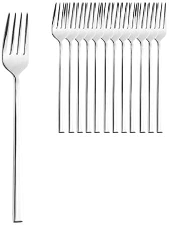 Esmeyer Juego de 12 Tenedores, Acero Inoxidable, Plateado, 20,7 cm