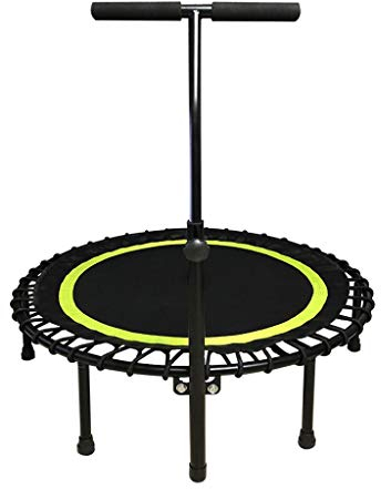 Boden Trampolin Outdoor Indoor Bungee Sport Jumping Fitness Rutschfestes robustes Haushaltstrampolin - Sicherheit Geräuschreduzierung Sicheres Bungee-Seilsystem Fitness-Trampolin mit verstellbarem L