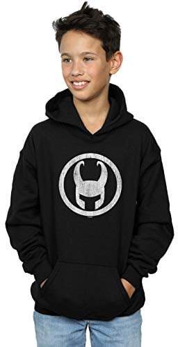 Marvel Boys Loki Icon Hoodie Black 9-11 Years