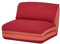 Mendler Schlafsessel HWC-E68, Schlafsofa Funktionssessel Klappsessel Relaxsessel, Stoff/Textil - orange/dunkelrot