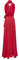 Infinity Kleid inklusive Bandeau Top, Ballkleid Brautjungfernkleid Gr. 42-48 ROT Wickelkleid lang, 70 Verschiedene Wickelarten Brautkleid, Bridesmaid, one Size, Stretch (Rot, 2 (42-48))