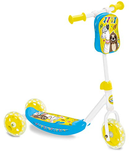 Mondo Toys – My First Scooter Lama & Friends – Scooter für Baby/Mädchen, 3 Räder, inklusive Aufbewahrungstasche – 28577