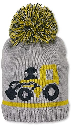 Sterntaler Baby - Jungen strikhue gravemaskine M tze, Silber mel., 49 EU