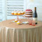 ShinyBeauty Runde Tischdecke 121,9 cm kleine runde Pailletten-Tischdecke Champagner Overlay für süße Kuchen Tisch Glitzer Tischdecken Hochzeit Party Bankett Tischdecke (121,9 cm rund, Champagner)