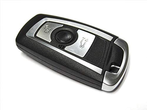 3 BUTTON REMOTE CONTROL KEY FOB CASE SHELL + BLADE FOR BMW 1 2 3 4 X3 X4 F- SERIES (3 Button Silver)
