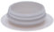 Cache-trou en Plastique Сap Capuchons d'extrémité en Plastique Inserts Nervurés pour Tubes Ronds Taille des trous 14.5mm x 19mm (Paquet de 100) Couleur Blanche