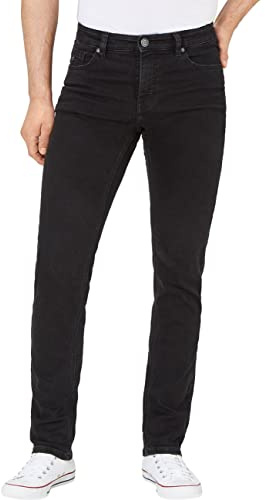 Paddocks Herren 5-Pocket Slim-Fit Jeans, Pipe (80151 6516 000), Farbe:Black/Black(6001), Größe:W48, Länge:L30