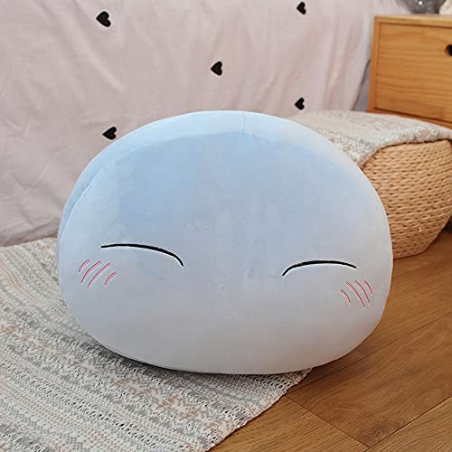 Acebwhtoy Anime That Time I Got Reincarnated As A Slime Plushie, Plüschkissen, Puppenspielzeug, gefüllte Puppe, Plüschpuppe, Kissen, Spielzeug, Geburtstagsgeschenke, Kissenbezug (45 cm)