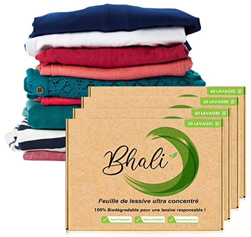 CONFEZIONE 3+1 Gratis 240 FOGLIE DI LAVANDERIA ECOLOGICHE | 240 FOGLIE DI LAVANDERIA ECOLOGICHE Senza detersivo in capsule o liquido | Detersivo ecologico biologico