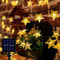 Solar Lichterkette Aussen,12M 100 LEDs Stern Lichterketten mit 8 Modi Solar Beleuchtung,Lichterketten für Außen & Innen IP65 Wasserdicht Lichterkette für Weihnacht,Halloween,Garten,Hochzeit,Party