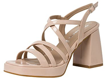 Tamaris Tamaris Femme 1-1-28366-20, Sandale Femme, Nude Patent,39 EU
