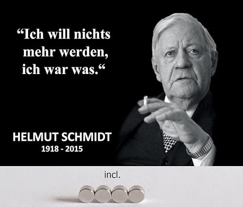 Metall Schild 20x30cm mit 4 Magneten nichts mehr werden Helmut Schmidt Sprüche Blechschild