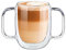 Boscul Two Handled Glass Mug Cup, Double Walled Coffee Glasses Lightweight Cup, 350ml Designed for Elderly, Disability, Arthritis, Weak Grip, Dementia, Tremors, Drinking Aid, Limited Mobility