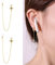 NILSTOREY Anti Lost Earring for Airpod Holder Earrings Pierced for Your Ears Women Wireless Earhooks Earbuds Earphone Holder Connector Compatible with Airpods 2&1 3/Pro (Devil's Eye)