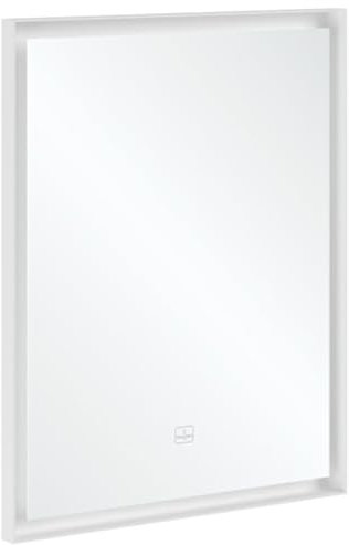 Villeroy & Boch Subway 3.0 Spiegel mit LED-Beleuchtung, Rechteck, 600x750x47,5 mm, A46360, Farbe: White Matt