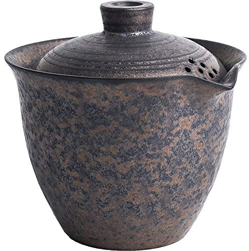 SERVEL Chinesische Keramik-Teekanne, Wasserkocher, Gaiwan-Teetasse, chinesisches Kung-Fu-Chawan-Getränkegeschirr, 200 ml