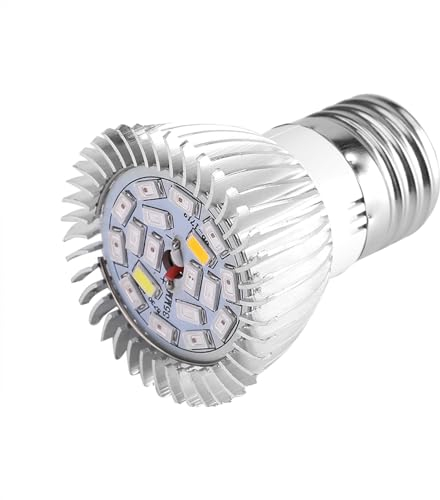 Dioche Pflanzenleuchte, Vollspektrum 18W LED Pflanzenlampe, Hydrokulturlampe für Indoor-Garten, Gewächshausbepflanzung und Blumenbepflanzung (GU10)
