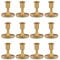 Kerzenständer Gold Kerzenhalter Stabkerzen Metall: Romadedi 12er Set Goldene Stabkerzenhalter Kleine für Hochzeit Party Tischdeko Weihnachten Adventskranz Modern Tisch Deko Wohnzimmer