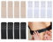 Ownkim Estensioni Reggiseno 2 Ganci,Kit da 12 Pz con Prolunga Chiusura a 3 File,Vari Colori Nero, Bianco e Pelle,Reggiseno da Donna Bra Estensore,2 Ganci per Biancheria Intima