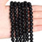 XIANNVXI 8mm Naturstein Schwarzer Achat Mattiert Perlen zum Auffädeln mit Loch Runde Kristalle Edelsteine zum Auffädeln Perlen für Armbänder Ketten DIY Schmuck Basteln (ca. 47 Stück)