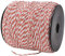 Longzhuo Electric Fence Polywire 500m - 6 Strand Steel Reinforced Conductor with Chuck, Farm Fencing Wire for Livestock, Cattle, Sheep, Horse & Crop Protection (Red White)