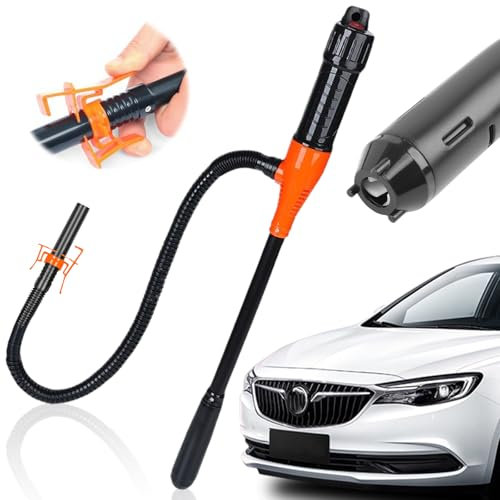 Pompe à essence électrique à piles - Pompe de transfert de liquide portable - 2,4 GPM - Pompe de transfert de carburant électrique - Pour fioul, eau, gaz