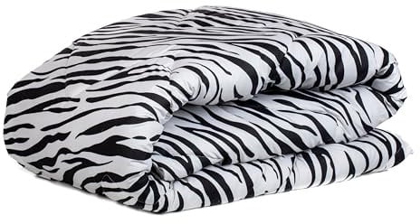 Zelesta Wonderbed Bettdecke 240x200 cm 4 Jahreszeiten - Bettwäsche winterdecke und Sommer-Bettdecke warm Duvet - Waschbare bettdecke ohne Bezug - Anti-Allergene Steppdecke (Zebra Skin)