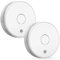 Smoke Alarms for Home 2 Pack, 10 Years Battery Smoke Detectors with Big Test/Silence Button, Conforms to EN14604 Standard, UKCA