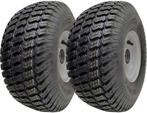Rasenmäher-Räder, 65 mm Nabe, Reifen auf Felge, 20 mm Kugellager (2 Stück)