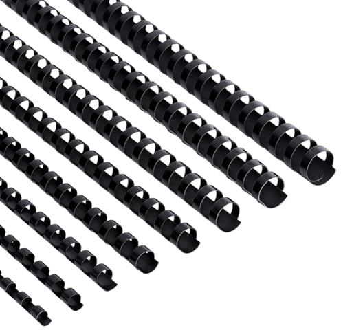 PH PandaHall 160 Stück Bindekämme In 8 Größen Kunststoff Kammbinderinge 21-Ring Plastik Binderücken für Notizbuch Kalender Für Notizbuchkalender 6mm/8mm/10mm/12mm/14mm/16mm/18mm/20mm