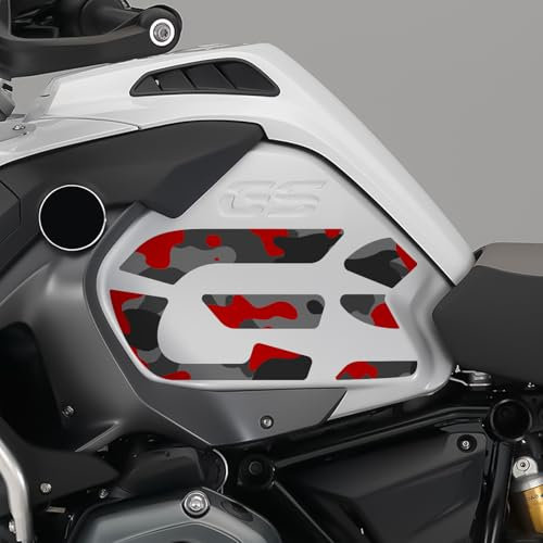 Az Graphishop Kit X2 Adesivi Laterali GS Camouflage Compatibile con BMW R 1200 GS Adventure 2014-2018 ST-GS-R1200ADV-C (Light White)