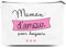 Maman d'amour Cadeau Fete des Meres Pochette Cadeaux d'anniversaire Femme Trousse de Maquillage Organisateur Idee Cadeau Mère Trousses à Maquillage