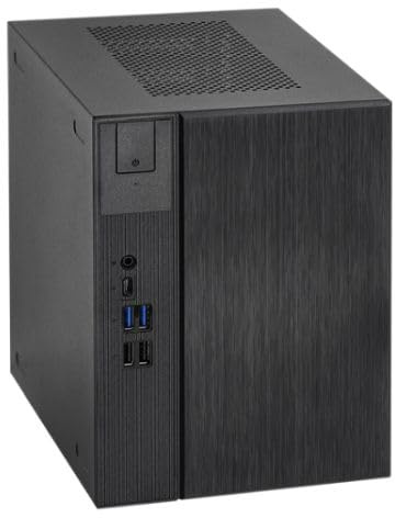 Asrock DeskMeet B760 Barebone PC, Mini ITX, LGA1700 [B760], 4x DDR4, 3x SATA, 2x M.2, VGA, HDMI, DP, USB-C, 500W PSU - No CPU, RAM, Storage or O/S