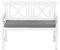 TexDeko® Gartenbank Sitzpolster 100 x 48 x 6cm Outdoor wasserabweisend waschbar Bankkissen Bankpolster Polster (Grau)