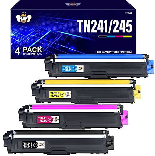 CMYBabee TN241 TN-241 TN-242 TN-245 Toner Kompatibel für Brother MFC 9332CDW Toner Brother DCP 9022CDW Brother MFC 9142CDN Toner Brother HL-3142CW Toner (Schwarz Cyan Gelb Magenta, 4-Pack)