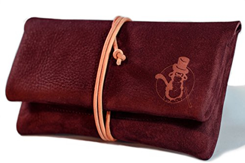 Tabaktasche SEÑOR BOBO - Handgemacht in Deutschland - Premium Nubuk-Leder mit Filterfach - Manufaktur-Qualität aus Bayern - Tabakbeutel für Drehtabak und Tabak