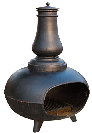Biscottini Ofen/Feuerschale Zwiebel aus Gusseisen L115 x PR100 x H155 cm
