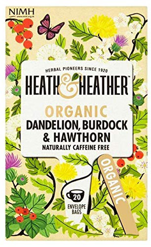 Heath & Heather Organic Dandelion, Burdock & Hawthorne Leaves 20 per Pack
